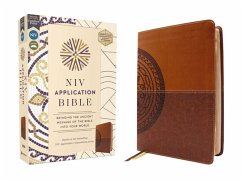 NIV Application Bible, Leathersoft, Brown, Red Letter, Comfort Print - Zondervan
