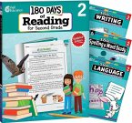 180 Days(tm) Reading 2nd Ed, Writing, Spelling, & Language Grade 2: 4-Book Set 180 Days(tm) Reading 2nd Ed, Writing, Spelling, & Language Grade 2: 4-Book Set