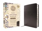 NIV Application Bible, Large Print, European Bonded Leather, Black, Red Letter, Indexed, Comfort Print