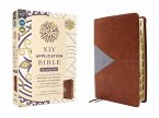 NIV Application Bible, Personal Size, Leathersoft, Brown/Blue, Red Letter, Indexed, Comfort Print NIV Application Bible, Personal Size, Leathersoft, Brown/Blue, Red Letter, Indexed, Comfort Print