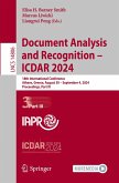 Document Analysis and Recognition - ICDAR 2024