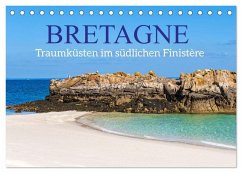 Bretagne - Traumküsten im südlichen Finistère (Tischkalender 2025 DIN A5 quer), CALVENDO Monatskalender