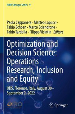 Optimization and Decision Science: Operations Research, Inclusion and Equity