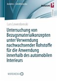 Untersuchung von Bezugsmaterialkonzepten unter Verwendung nachwachsender Rohstoffe für die Anwendung innerhalb des automobilen Interieurs