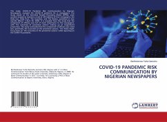 COVID-19 PANDEMIC RISK COMMUNICATION BY NIGERIAN NEWSPAPERS - Dansoho, Bartholomew Terfa