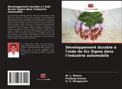 Développement durable à l'aide de Six Sigma dans l'industrie automobile - Meena, M. L.; Kumar, Pradeep; Dangayach, G. S.