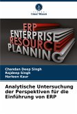 Analytische Untersuchung der Perspektiven für die Einführung von ERP