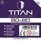 Shield Sleeves 1024477 - Shield Titan 11, 100 Super Sleeves für Kartengröße 80 x 80 mm, Spielkarten-Schutzhüllen Shield Sleeves 1024477 - Shield Titan 11, 100 Super Sleeves für Kartengröße 80 x 80 mm, Spielkarten-Schutzhüllen