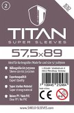 Shield Sleeves 1024471 - Shield Titan 2, 100 Super Sleeves für Kartengröße 57,5 x 89 mm, Spielkarten-Schutzhüllen Shield Sleeves 1024471 - Shield Titan 2, 100 Super Sleeves für Kartengröße 57,5 x 89 mm, Spielkarten-Schutzhüllen