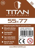 Shield Sleeves 1026272 - Shield Titan 14, 100 Super Sleeves für Kartengröße 55 x 77 mm, Spielkarten-Schutzhüllen Shield Sleeves 1026272 - Shield Titan 14, 100 Super Sleeves für Kartengröße 55 x 77 mm, Spielkarten-Schutzhüllen