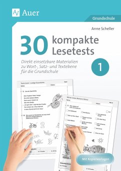 30 kompakte Lesetests für Klasse 1 - Scheller, Anne