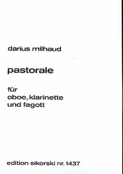 Cover Pastorale pour hautbois, clarinette et basson Partitur und Simmen