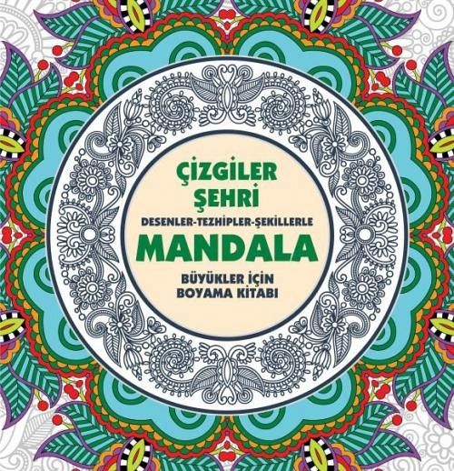 Cizgiler Sehri Mandala Büyükler Icin Boyama