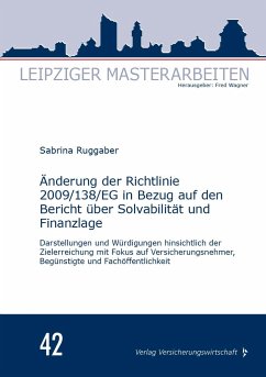 Änderung der Richtlinie 2009/138/EG in Bezug auf den Bericht über Solvabilität und Finanzlage - Ruggaber, Sabrina