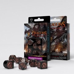 Cover Dragons Modern Dice Set Black & copper
