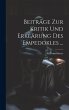 Beiträge Zur Kritik Und Erklärung Des... - Bild 1