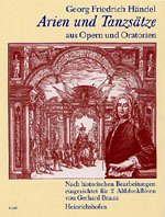 Cover Arien und Tanzsätze aus Opern und Oratorien für 2 Altblockflöten Spielpartitur