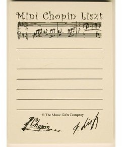 Sticky Pad Chopin Liszt Cover Sticky Pad Chopin Liszt