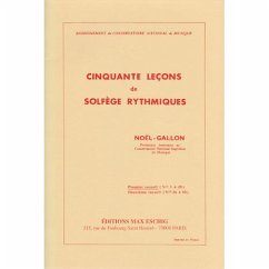 Cover Gallon 50 Lecons Vol 1 Solfege Rythmiques Music Education