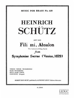 Cover SCHUTZ/KING FILI MI ABSALON 4 TROMBONES/ORG/VCES/SC/PTS(PTION/PTIES)MFB610
