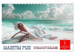 Maritim pur - Strandträume (Tischkalender 2025 DIN A5 quer), CALVENDO Monatskalender - Calvendo;Roder, Peter