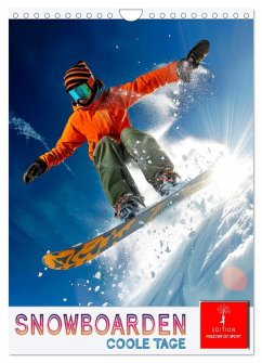 Snowboarden - coole Tage (Wandkalender 2025 DIN A4 hoch), CALVENDO Monatskalender