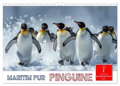 Maritim pur - Pinguine (Wandkalender 2025 DIN A3 quer), CALVENDO Monatskalender