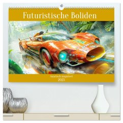 Futuristische Boliden - Asiatisch inspiriert (hochwertiger Premium Wandkalender 2025 DIN A2 quer), Kunstdruck in Hochglanz