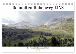 Der Dolomiten Höhenweg EINS in Panoramabildern (Tischkalender 2025 DIN A5 quer), CALVENDO Monatskalender