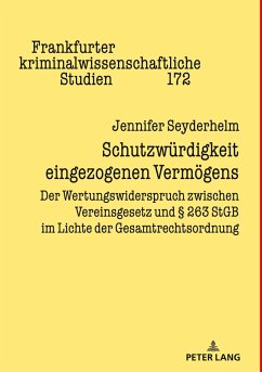 Cover Schutzwürdigkeit eingezogenen Vermögens