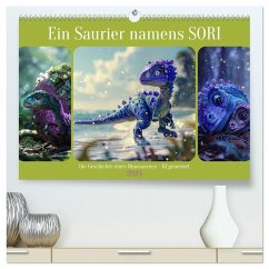 Ein Saurier namens Sori (hochwertiger Premium Wandkalender 2025 DIN A2 quer), Kunstdruck in Hochglanz - Illgen, Cathrin