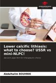 Lower calcific lithiasis: what to choose? USSR vs mini-NLPC!