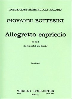 Cover Allegretto capriccio fis-Moll für Kontrabaß und Klavier