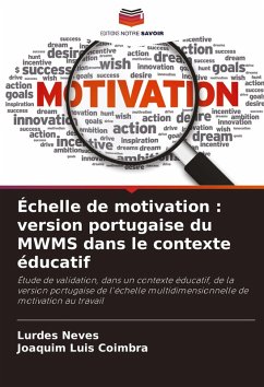 Cover Échelle de motivation : version portugaise du MWMS dans le contexte éducatif