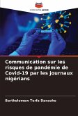 Communication sur les risques de pandémie de Covid-19 par les journaux nigérians