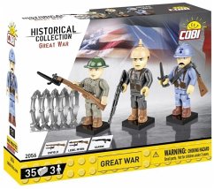Cover COBI Historical Collection 2056 - Great War, 3 Figuren, Soldaten Westfront, 35 Klemmbausteine