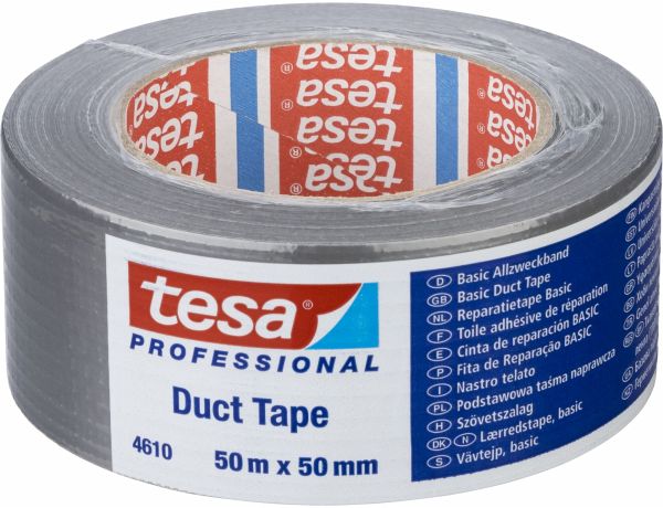 Tesa Gewebekleb. 50m x 50mm silber 04610 Tesa Gewebekleb. 50m x 50mm silber 04610