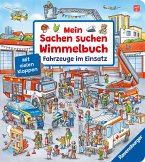 Mein Sachen suchen Wimmelbuch: Fahrzeuge im Einsatz, Pappbilderbuch mit Klappen ab 2 Jahren, Bilderbuch