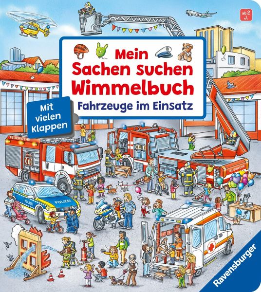 Mein Sachen suchen Wimmelbuch: Fahrzeuge im Einsatz