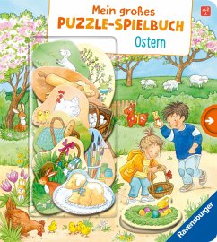 Mein großes Puzzle-Spielbuch: Ostern - Puzzlebuch ab 2 Jahren, mit 10 Puzzleteilen, Geschenk fürs Osternest - Rulff, Mila