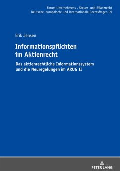 Cover Informationspflichten im Aktienrecht