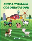 Farm Animals Coloring Book Kids
