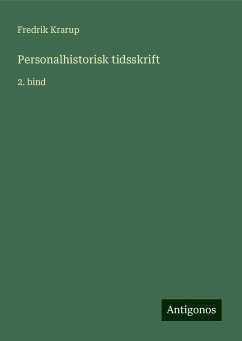 Personalhistorisk tidsskrift - Krarup, Fredrik