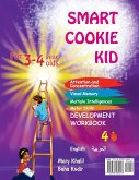 Smart Cookie Kid For 3-4 Year Olds Educational Development Workbook (Arabic - العربية ) 4B