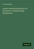 Landets Brandforsikkring efter de bestaaende vedtægtsmæssige Bestemmelser Landets Brandforsikkring efter de bestaaende vedtægtsmæssige Bestemmelser