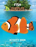 Fish Coloring and Scissor Skills Activity Book