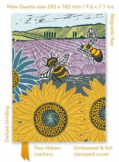 Kate Heiss: Sunflower Fields (Foiled Quarto Journal) - Flame Tree Publishing