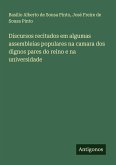 Discursos recitados em algumas assembleias populares na camara dos dignos pares do reino e na universidade