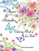 Flowers & Butterflies Coloring Book for Kids