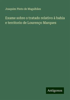 Exame sobre o tratado relativo à bahia e territorio de Lourenço Marques - Magalhães, Joaquim Pinto de